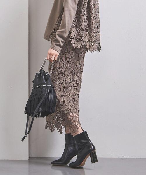 UNITED ARROWS（ユナイテッドアローズ）の「＜UNITED ARROWS＞BROCHE LACE スカート B◆（スカート・レディース・ダークグレー/ロイヤルブルー・40/38/36/34）」の2枚目の写真