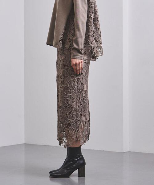 UNITED ARROWS（ユナイテッドアローズ）の「＜UNITED ARROWS＞BROCHE LACE スカート B◆（スカート・レディース・ダークグレー/ロイヤルブルー・40/38/36/34）」の3枚目の写真