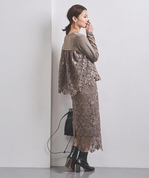 UNITED ARROWS（ユナイテッドアローズ）の「＜UNITED ARROWS＞BROCHE LACE スカート B◆（スカート・レディース・ダークグレー/ロイヤルブルー・40/38/36/34）」の10枚目の写真