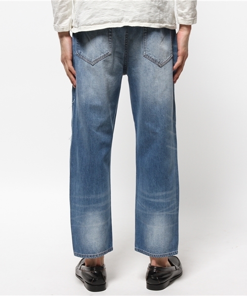 WEGO(ウィゴー)の「WEGO/クラッシュアンクルデニムパンツ(デニムパンツ・メンズ・インディゴブルー・MEDIUM/LARGE)」の8枚目の写真