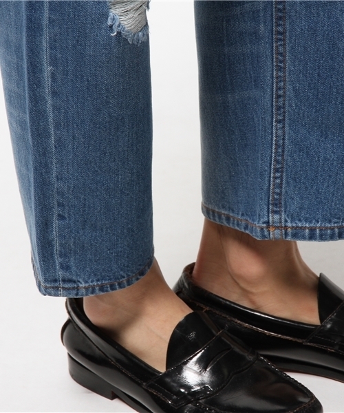 WEGO(ウィゴー)の「WEGO/クラッシュアンクルデニムパンツ(デニムパンツ・メンズ・インディゴブルー・MEDIUM/LARGE)」の13枚目の写真