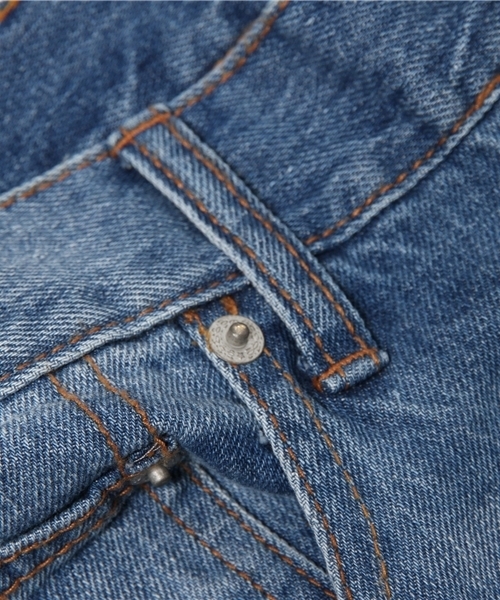 WEGO(ウィゴー)の「WEGO/クラッシュアンクルデニムパンツ(デニムパンツ・メンズ・インディゴブルー・MEDIUM/LARGE)」の4枚目の写真