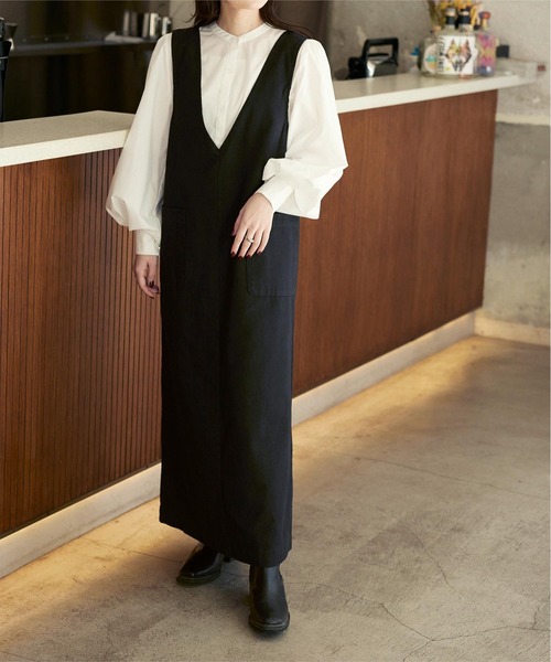 Titivate ティティベイト の Vﾈｯｸﾃﾞﾆﾑﾜﾝﾋﾟｰｽ ワンピース Wear