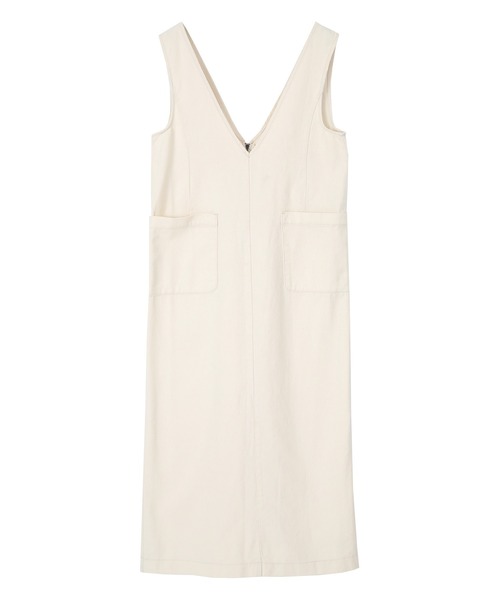 titivate(ティティベイト)の「Vネックデニムワンピース(ワンピース・レディース・ホワイト系その他/ブラック/ネイビー・S/M/L)」の6枚目の写真