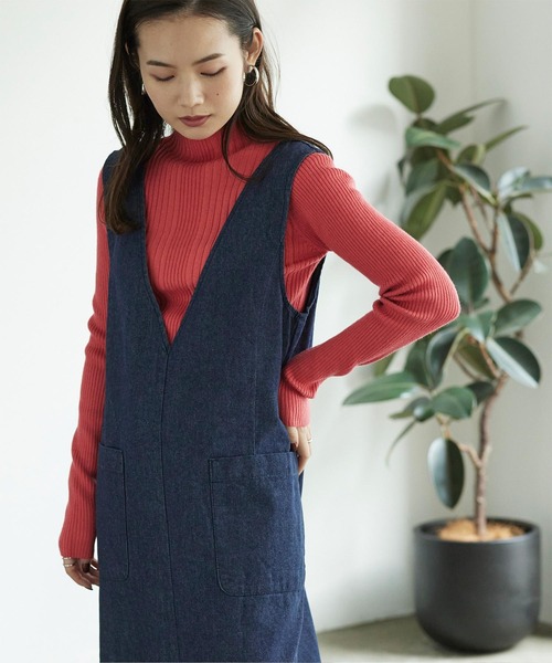 titivate(ティティベイト)の「Vネックデニムワンピース(ワンピース・レディース・ホワイト系その他/ブラック/ネイビー・S/M/L)」の20枚目の写真