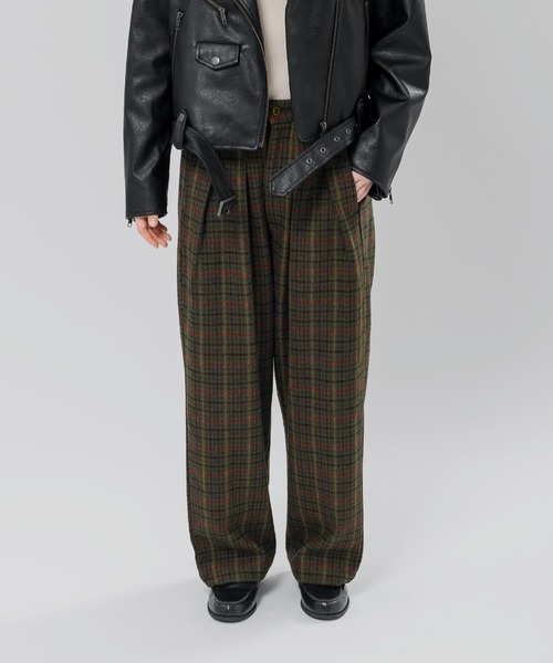MUHET（ミュエータ）の「アソートチェックパンツ（その他パンツ・レディース・チャコールグレー/ブラウン/グリーン・SMALL/MEDIUM/X-LARGE）」の3枚目の写真