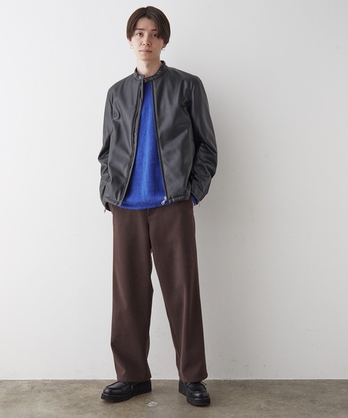 JUNRED(ジュンレッド)の「フェイクレザー中わたブルゾン(その他アウター・メンズ・ブラウン/ブラック・L/M/LL)」の10枚目の写真