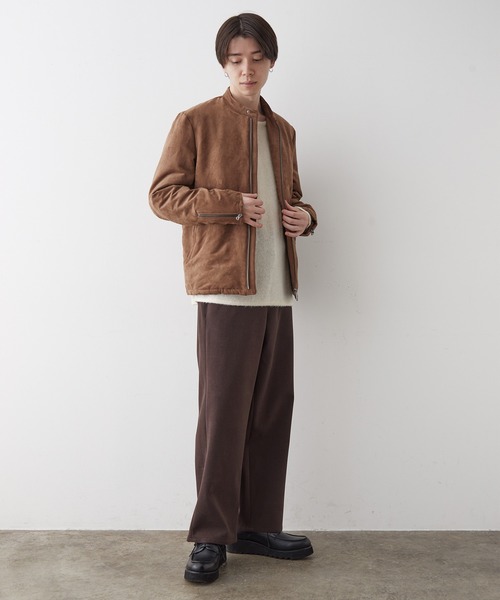 JUNRED(ジュンレッド)の「フェイクレザー中わたブルゾン(その他アウター・メンズ・ブラウン/ブラック・L/M/LL)」の19枚目の写真