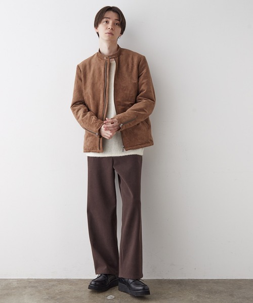 JUNRED(ジュンレッド)の「フェイクレザー中わたブルゾン(その他アウター・メンズ・ブラウン/ブラック・L/M/LL)」の20枚目の写真