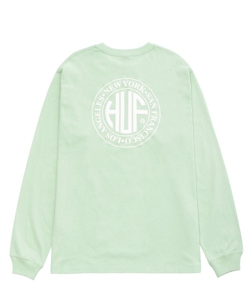HUF（ハフ）の「REGIONAL LS TEE / HUF ロングスリーブTシャツ（Tシャツ/カットソー・メンズ・ホワイト/ブラック/ライトグリーン/ホワイト系その他/オレンジ系その他・SMALL/MEDIUM/LARGE/X-LARGE/XX-LARGE）」の4枚目の写真