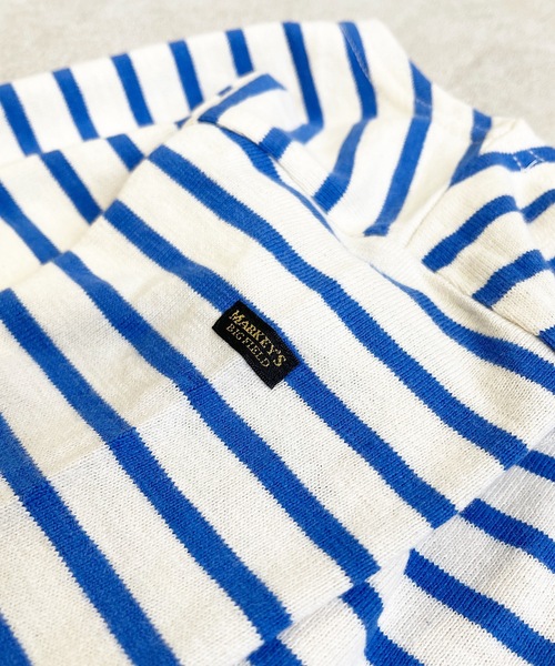 BIG FIELD（ビッグフィールド）の「ボーダーボートネックロンT（80～150cm）（Tシャツ/カットソー・キッズ・オフホワイト/ピンク/オレンジ/ブルー/グリーン/グリーン系その他・90/100/110/120/80/130/95/140/150）」の18枚目の写真