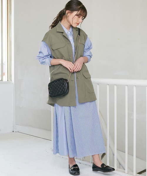 INCEDE(インシード)の「ミリタリーベスト(ベスト・レディース・カーキ/ブラック・LL/3L/M/L)」の9枚目の写真