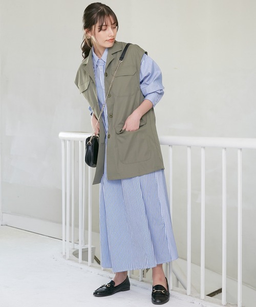 INCEDE(インシード)の「ミリタリーベスト(ベスト・レディース・カーキ/ブラック・LL/3L/M/L)」の8枚目の写真