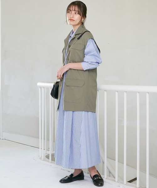 INCEDE(インシード)の「ミリタリーベスト(ベスト・レディース・カーキ/ブラック・LL/3L/M/L)」の10枚目の写真