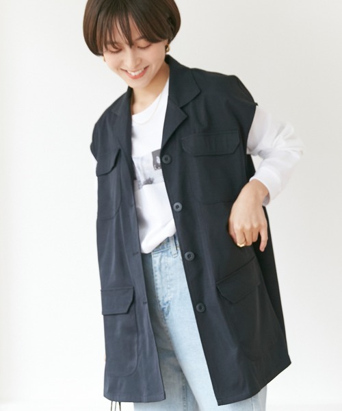 INCEDE(インシード)の「ミリタリーベスト(ベスト・レディース・カーキ/ブラック・LL/3L/M/L)」の21枚目の写真