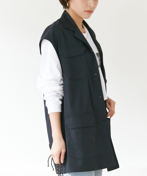 INCEDE(インシード)の「ミリタリーベスト(ベスト・レディース・カーキ/ブラック・LL/3L/M/L)」の22枚目の写真