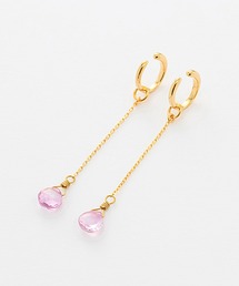 シルバー ピンクトパーズ イヤリング ESTELLE/エステール WEB限定