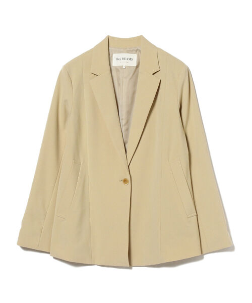 Ray BEAMS（レイビームス）の「Ray BEAMS / フロント キリカエ 1ボタン ジャケット（テーラードジャケット・レディース・ダークブラウン/クリーム・1/0）」の11枚目の写真