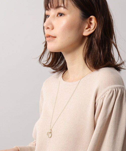 SOUP(スープ)の「◆ダブルリングネックレス(ネックレス・レディース・シルバー/ゴールド・00)」の7枚目の写真