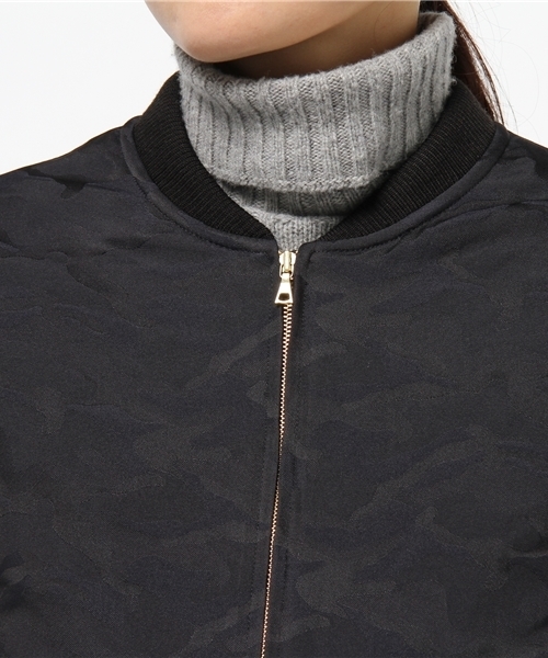 LOUNGEDRESS(ラウンジドレス)の「カモフラジャガードブルゾン(ブルゾン・レディース・カーキ/ネイビー・フリ-)」の7枚目の写真