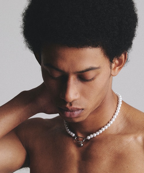 9ban（キューバン）の「【9ban】キューバン/ Pearl necklace（ネックレス・レディース・ゴールド・FREE）」の5枚目の写真