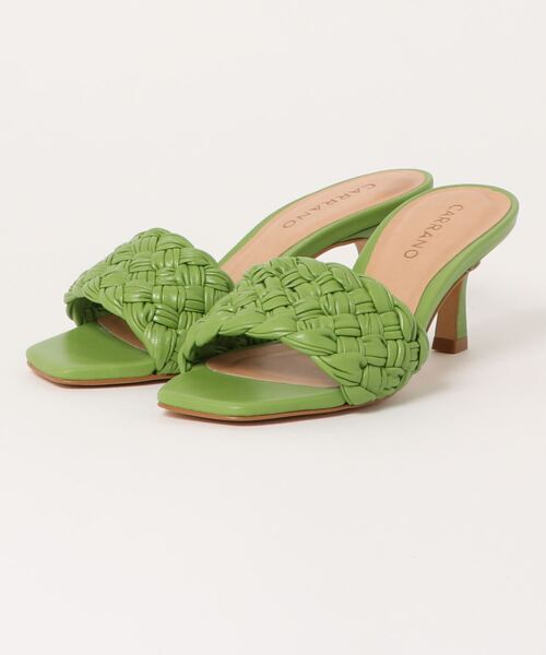 CARRANO（カラーノ）の「【CARRANO】イントレチャートミュールサンダル(622019)（サンダル・レディース・ホワイト/ブラック/グリーン・37/38/35/36）」の6枚目の写真