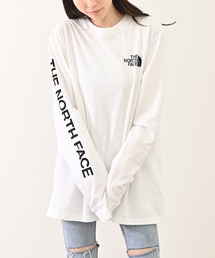 THE NORTH FACE（ザノースフェイス）の「THE NORTH FACE(ザ・ノース・フェイス) M LS TNF SLV HIT TEE ロンT（Tシャツ/カットソー・メンズ）」
