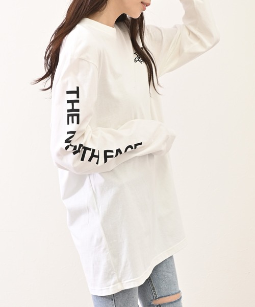 THE NORTH FACE（ザノースフェイス）の「THE NORTH FACE(ザ・ノース・フェイス) M LS TNF SLV HIT TEE ロンT（Tシャツ/カットソー・レディース・ホワイト・L/XL）」の18枚目の写真