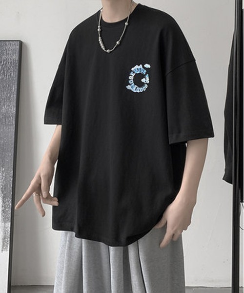 NEW GENTLEMAN(ニュージェントルマン)の「サークルロゴ ビッグT(Tシャツ/カットソー・メンズ・ホワイト/ブラック/ネイビー/グレー・M/L/XL)」の12枚目の写真