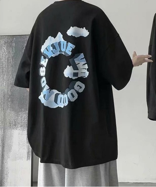 NEW GENTLEMAN(ニュージェントルマン)の「サークルロゴ ビッグT(Tシャツ/カットソー・メンズ・ホワイト/ブラック/ネイビー/グレー・M/L/XL)」の15枚目の写真
