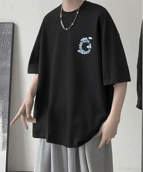 NEW GENTLEMAN(ニュージェントルマン)の「サークルロゴ ビッグT(Tシャツ/カットソー・メンズ・ホワイト/ブラック/ネイビー/グレー・M/L/XL)」の16枚目の写真