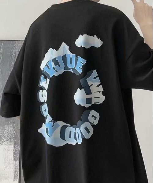 NEW GENTLEMAN(ニュージェントルマン)の「サークルロゴ ビッグT(Tシャツ/カットソー・メンズ・ホワイト/ブラック/ネイビー/グレー・M/L/XL)」の17枚目の写真