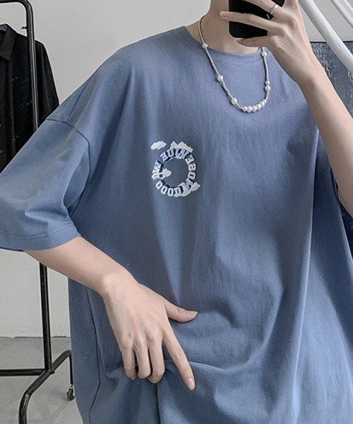NEW GENTLEMAN(ニュージェントルマン)の「サークルロゴ ビッグT(Tシャツ/カットソー・メンズ・ホワイト/ブラック/ネイビー/グレー・M/L/XL)」の18枚目の写真