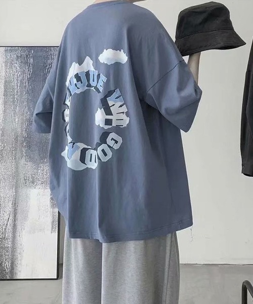 NEW GENTLEMAN(ニュージェントルマン)の「サークルロゴ ビッグT(Tシャツ/カットソー・メンズ・ホワイト/ブラック/ネイビー/グレー・M/L/XL)」の21枚目の写真