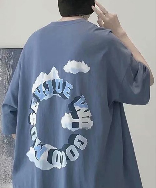 NEW GENTLEMAN(ニュージェントルマン)の「サークルロゴ ビッグT(Tシャツ/カットソー・メンズ・ホワイト/ブラック/ネイビー/グレー・M/L/XL)」の22枚目の写真