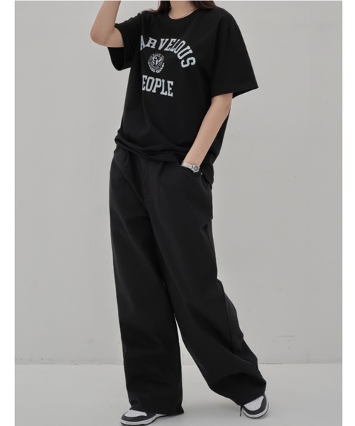 TOEASY(トゥイージー)の「A'GEM/9 × .kom『TOEASY/トゥイージー』Marblus short-sleeved T-shirt/アーチロゴデザイン マーベラス 半袖Tシャツ(Tシャツ/カットソー・レディース・ホワイト/ブラック/グリーン・FREE)」の10枚目の写真