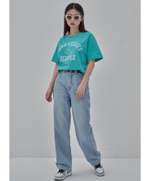 TOEASY(トゥイージー)の「A'GEM/9 × .kom『TOEASY/トゥイージー』Marblus short-sleeved T-shirt/アーチロゴデザイン マーベラス 半袖Tシャツ(Tシャツ/カットソー・レディース・ホワイト/ブラック/グリーン・FREE)」の15枚目の写真