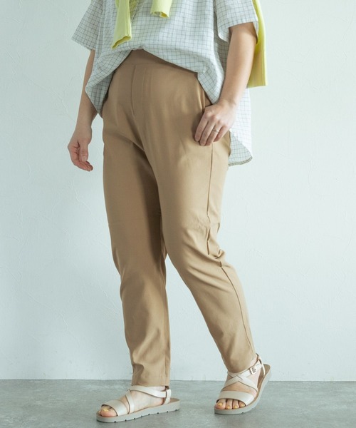 studio CLIP（スタディオクリップ）の「【WEB限定】誰でも美脚パンツ（その他パンツ・レディース・アイボリー/ブラック/ベージュ/グリーン/カーキ/ラベンダー・SMALL/MEDIUM/LARGE/X-LARGE/XX-LARGE/XXX-LARGE/PM/PL）」の3枚目の写真