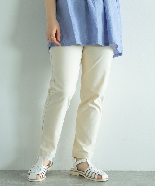 studio CLIP（スタディオクリップ）の「【WEB限定】誰でも美脚パンツ（その他パンツ・レディース・アイボリー/ブラック/ベージュ/グリーン/カーキ/ラベンダー・SMALL/MEDIUM/LARGE/X-LARGE/XX-LARGE/XXX-LARGE/PM/PL）」の2枚目の写真
