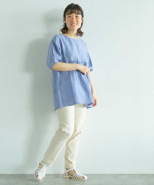 studio CLIP（スタディオクリップ）の「【WEB限定】誰でも美脚パンツ（その他パンツ・レディース・アイボリー/ブラック/ベージュ/グリーン/カーキ/ラベンダー・SMALL/MEDIUM/LARGE/X-LARGE/XX-LARGE/XXX-LARGE/PM/PL）」の8枚目の写真