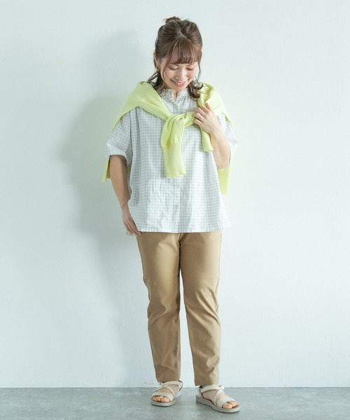 studio CLIP（スタディオクリップ）の「【WEB限定】誰でも美脚パンツ（その他パンツ・レディース・アイボリー/ブラック/ベージュ/グリーン/カーキ/ラベンダー・SMALL/MEDIUM/LARGE/X-LARGE/XX-LARGE/XXX-LARGE/PM/PL）」の13枚目の写真