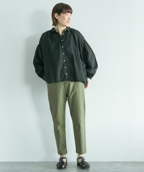 studio CLIP（スタディオクリップ）の「【WEB限定】誰でも美脚パンツ（その他パンツ・レディース・アイボリー/ブラック/ベージュ/グリーン/カーキ/ラベンダー・SMALL/MEDIUM/LARGE/X-LARGE/XX-LARGE/XXX-LARGE/PM/PL）」の14枚目の写真