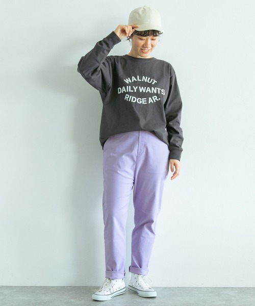 studio CLIP（スタディオクリップ）の「【WEB限定】誰でも美脚パンツ（その他パンツ・レディース・アイボリー/ブラック/ベージュ/グリーン/カーキ/ラベンダー・SMALL/MEDIUM/LARGE/X-LARGE/XX-LARGE/XXX-LARGE/PM/PL）」の18枚目の写真