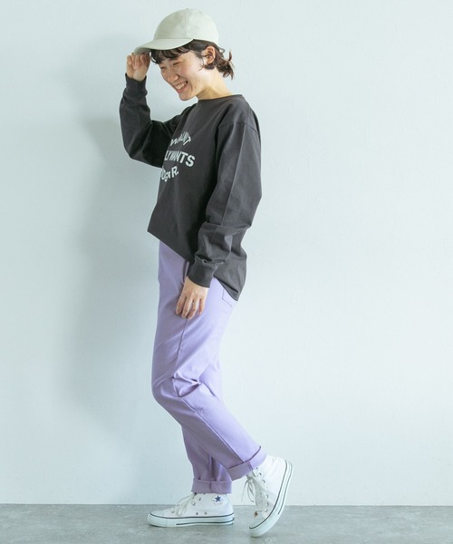 studio CLIP（スタディオクリップ）の「【WEB限定】誰でも美脚パンツ（その他パンツ・レディース・アイボリー/ブラック/ベージュ/グリーン/カーキ/ラベンダー・SMALL/MEDIUM/LARGE/X-LARGE/XX-LARGE/XXX-LARGE/PM/PL）」の19枚目の写真