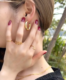 blackdia ocean ステンレスフープスタッドピアス