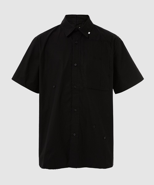 #ꓸENDRECHERIꓸ×ZOZO シャツ 24AW】MEN サッカートリコット 長袖シャツ ホワイト 071444007