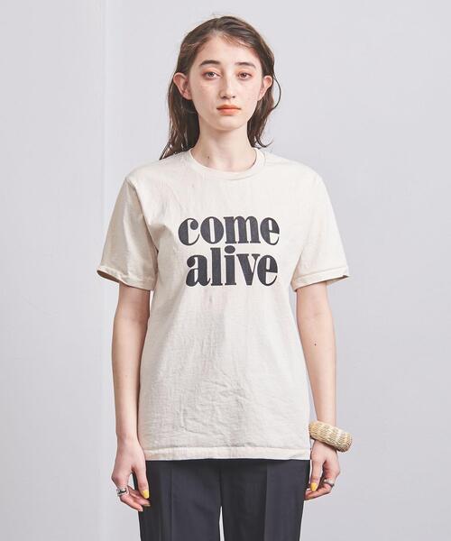 MIXTA(ミクスタ)の「<MIXTA(ミクスタ)>COME ALIVE Tシャツ O.WHITE(Tシャツ/カットソー・レディース・オフホワイト・S)」の2枚目の写真