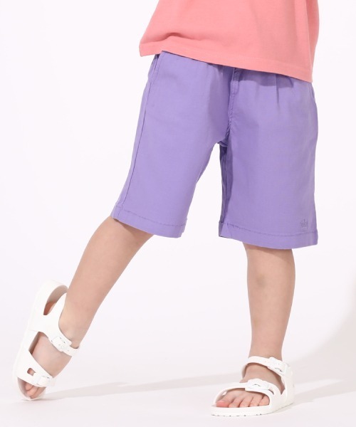 BABYDOLL(ベビードール)の「通販限定カラー/サイズあり ストレッチハーフパンツ 6237K(その他パンツ・キッズ・ブルー/ベビーピンク/イエロー/ブラック/グリーン/ブラウン/パープル/ベージュ・150cm/130cm/80cm/160cm/120cm/110cm/90cm/140cm/100cm)」の1枚目の写真