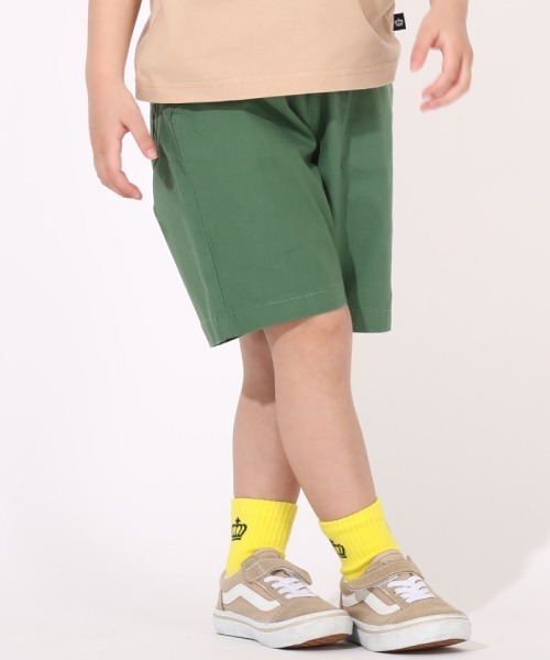 BABYDOLL(ベビードール)の「通販限定カラー/サイズあり ストレッチハーフパンツ 6237K(その他パンツ・キッズ・ブルー/ベビーピンク/イエロー/ブラック/グリーン/ブラウン/パープル/ベージュ・150cm/130cm/80cm/160cm/120cm/110cm/90cm/140cm/100cm)」の5枚目の写真