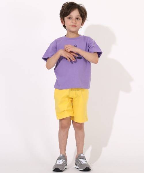 BABYDOLL(ベビードール)の「通販限定カラー/サイズあり ストレッチハーフパンツ 6237K(その他パンツ・キッズ・ブルー/ベビーピンク/イエロー/ブラック/グリーン/ブラウン/パープル/ベージュ・150cm/130cm/80cm/160cm/120cm/110cm/90cm/140cm/100cm)」の12枚目の写真